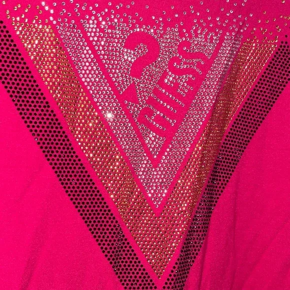 NWT Girls Guess Long Sleeve Rhinestone Top - Size 10 - Picture 3 of 5